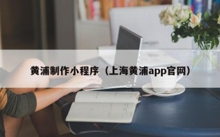 宜春黄浦制作小程序（上海黄浦app官网）